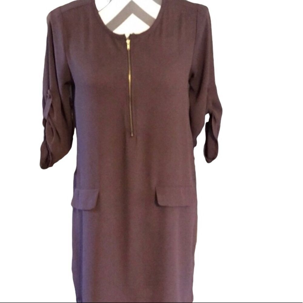 Collective Concepts Dress SIZE SMALL Brown
